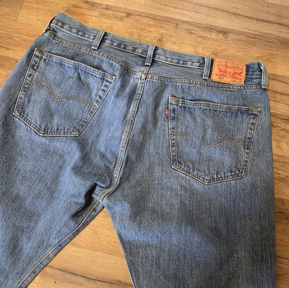 LEVI'S 501 Button Fly Jeans Men's 42W X 30L - Picture 5 of 6